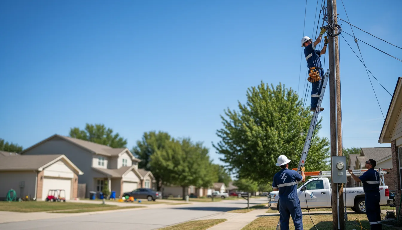Residential electrician providing installation services in Port Byron, IL